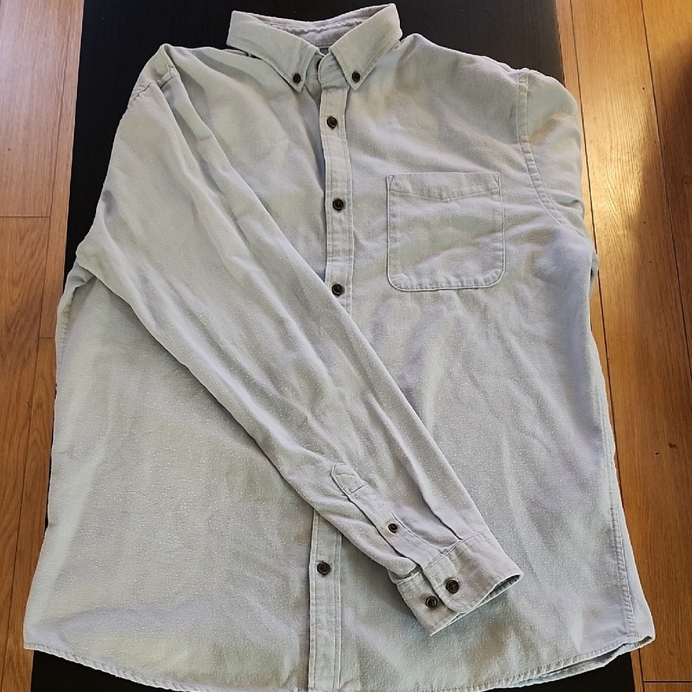 Classic Light Gray Button-Down Shirt